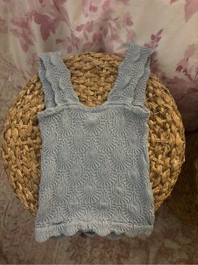 Free People Blue Tank